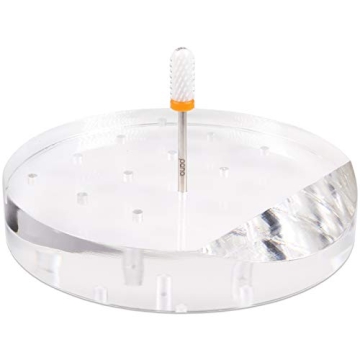 Nail Drill Bit Holder Stand Display Organizer- Dust Proof Storage Container Box Case Tools for Home ...