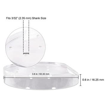 PANA Clear Nail Drill Bit Holder for Organized Manicures