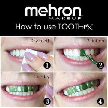 Mehron Tooth FX Spinach | Temporary Green Tooth Paint