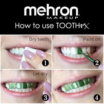 Mehron Tooth FX Spinach | Temporary Green Tooth Paint