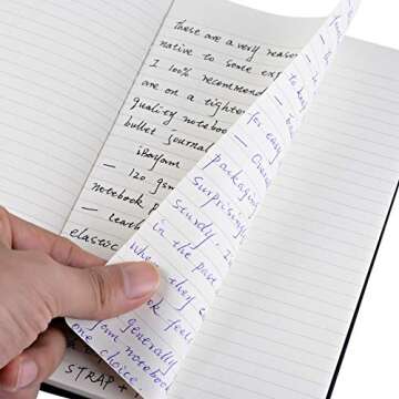 iBayam Classic Notebook Journal - Ruled, Faux Leather, Thick Paper, 5" x 8.25"