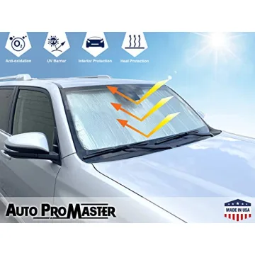 Custom fit Front Windshield Sunshade for 2014 2015 2016 2017 2018 2019 2020 2021 2022 2023 2024 2025 Dodge RAM ProMaster 1500 2500 3500 Full-Size Cargo Van, Chassis Cab, Cutaway, Window Van