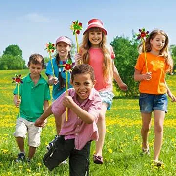 ArtCreativity Pinwheels Set - Fun Colorful Party Favors