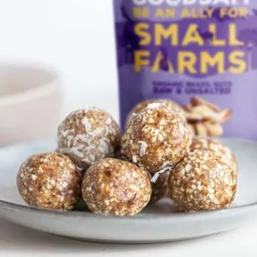 GoodSAM Organic Raw Brazil Nuts 0.5lb, Unsalted, Gluten Free, Non GMO, Vegan, Keto, Regenerative Farming, Direct Trade