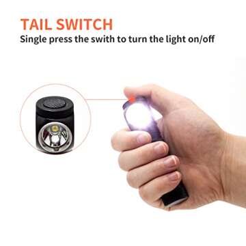 WOWTAC A2S V2 Type-C Rechargeable Cree LED Headlamp Detachable, 1047 Lumens Compact Waterproof Headlight Versatile Brightness Camping Flashlight - Cool White