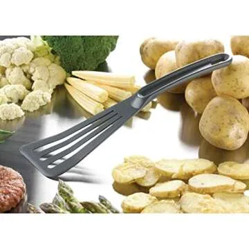 Matfer Bourgeat Exoglass® High Temperature Pelton Spatula, Grey