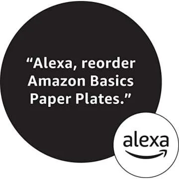 Amazon Basics Everyday Paper Plates, 8.62 Inch, Disposable, 300 Count