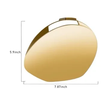 Stylish FUTTSPAI Gold Acrylic Clutch for Women