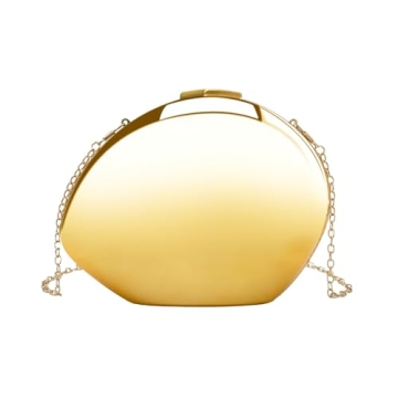 Stylish FUTTSPAI Gold Acrylic Clutch for Women