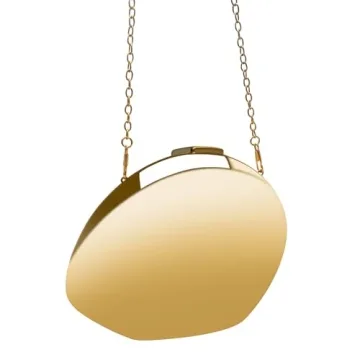 Stylish FUTTSPAI Gold Acrylic Clutch for Women