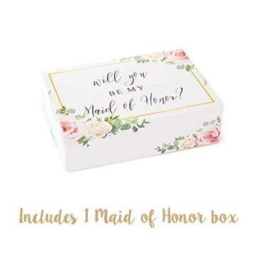 Elegant Bridesmaid Proposal Box Set (10 Pack) - Stunning Gift Boxes for Wedding Celebrations