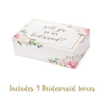 Bridesmaid Proposal Boxes Set of 10 for Gift Ideas