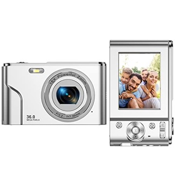 Compact 36MP Digital Camera for Kids and Vloggers