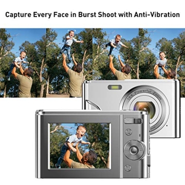 Compact 36MP Digital Camera for Kids and Vloggers