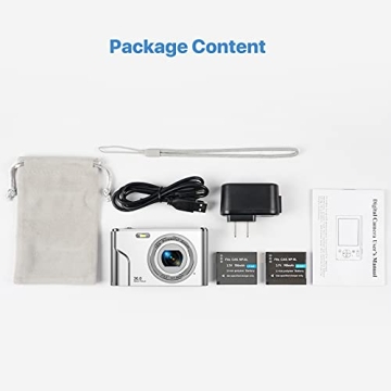 Compact 36MP Digital Camera for Kids and Vloggers