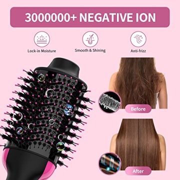 Dual Voltage Hair Dryer Brush for Effortless Styling