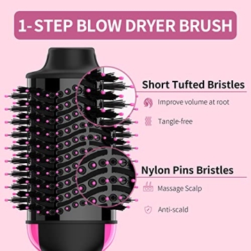 Dual Voltage Hair Dryer Brush for Effortless Styling