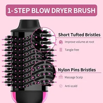 Dual Voltage Hair Dryer Brush for Effortless Styling