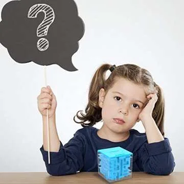 ThinkMax Money Maze Puzzle Box for Kids and Adults, Perfect Money Holder Maze Puzzle Gift Box (Blue)