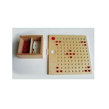 DANNI Montessori Baby Early Wood Math Teaching Aids Multiplication & Division Math Educational Toys ...