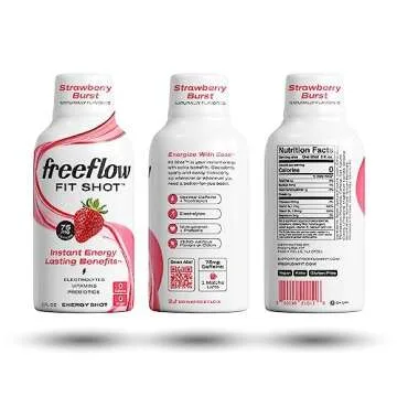 Freeflow Fit Energy Shots - Strawberry Burst Natural Boost