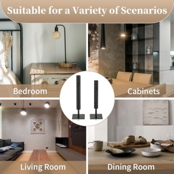 Sziqiqi Black Single Stem Vase Set for Modern Decor