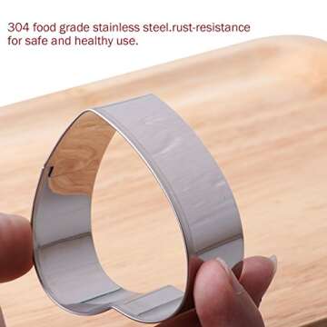 Christmas Cookie Cutters Set 12 Pieces Stainless Steel Cookie Cutter Set for Baking -Gingerbread Men,Christmas Tree,Snowflake, Candy Cane, Stocking,Mitten