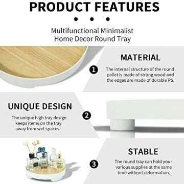 Stylish OCIRA Decorative Round Tray for Home Organization