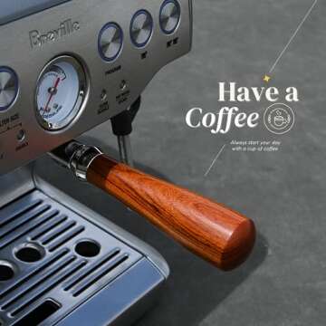 Bulipu 54mm Bottomless Portafilter for Breville Espresso Machine - Barista Quality