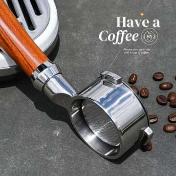 Premium Bulipu 54mm Bottomless Portafilter for Breville