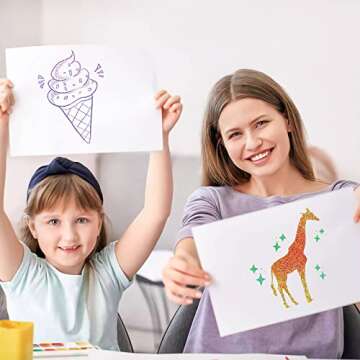 Mesen 10 Pack Non-Toxic Washable Glitter Glue Stick Set