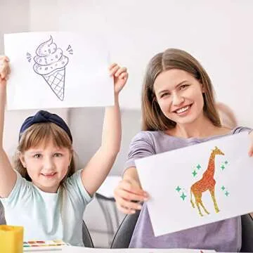 Mesen 10 Pack Non-Toxic Washable Glitter Glue Stick Set