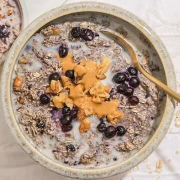 Purely Elizabeth Gluten-Free Collagen Oats Cup, Blueberry Walnut
