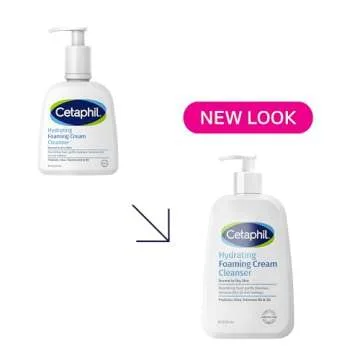Cetaphil Cream to Foam Face Wash, Hydrating Foaming Cream Cleanser, 8 oz, For Normal to Dry, Sensitive Skin, with Soothing Prebiotic Aloe, Hypoallergenic, Fragrance Free