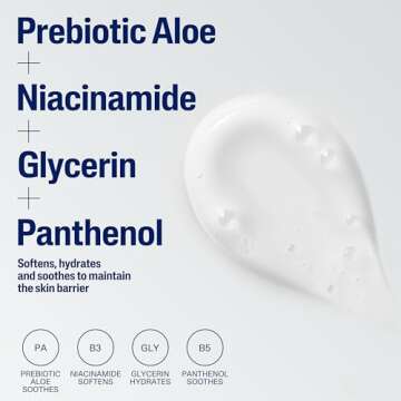 Cetaphil Cream to Foam Face Wash, Hydrating Foaming Cream Cleanser, 8 oz, For Normal to Dry, Sensitive Skin, with Soothing Prebiotic Aloe, Hypoallergenic, Fragrance Free