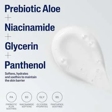 Cetaphil Cream to Foam Face Wash, Hydrating Foaming Cream Cleanser, 8 oz, For Normal to Dry, Sensitive Skin, with Soothing Prebiotic Aloe, Hypoallergenic, Fragrance Free