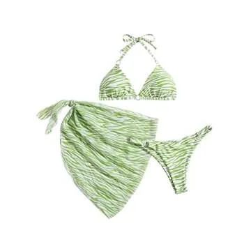 Stylish SOLY HUX Women's Halter Triangle Bikini Set