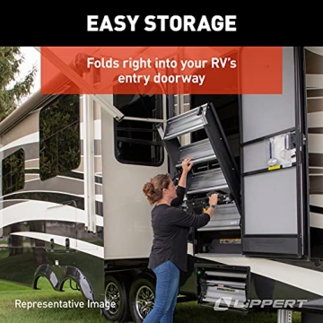 Solid Step Assembly by Lippert for RV Safety and Convenience