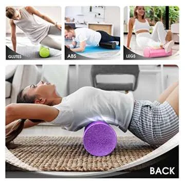Yes4All High Density Foam Roller for All Fitness Levels - 18in