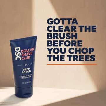 Dollar Shave Club | Prep Scrub 3 ounce (2 Pack) | Pre Shave Scrub to Prevent Ingrown Hairs