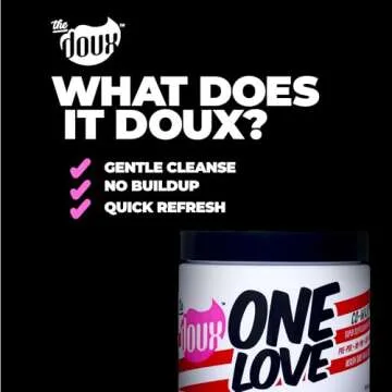 The Doux One Love Co-Wash, Hydrating Co-Wash to Cleanse and Condition Hair, Hair Detangler, Suitable for All Curl Types