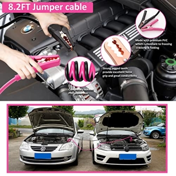 Pink Car Emergency Kit for Stylish Safety on Road