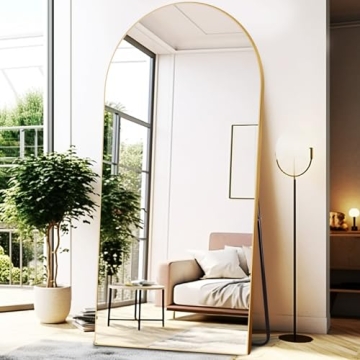 ABSWHLM 76"x34" Arched Large Full Length Mirror