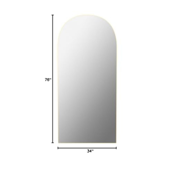 ABSWHLM 76"x34" Arched Large Full Length Mirror
