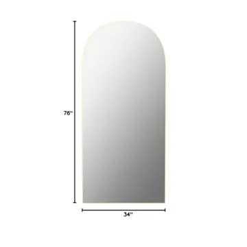 ABSWHLM 76"x34" Arched Large Full Length Mirror