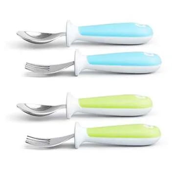 Munchkin® Raise™ Toddler Utensil Set for Easy Mealtime