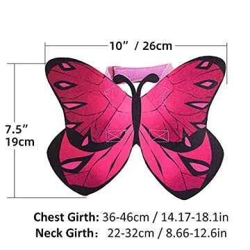 Butterfly Wings for Dogs Dog Halloween Costume, Cat Dog Butterfly Wings Cats Halloween Dog Costume Butterfly Dog Costumes, Christmas Halloween Dog Wings Butterfly Wings for Cats Small Dogs Puppy