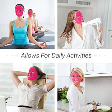 Maitys Reusable Silicone Facial Mask Sheets – 5 Pcs for Skincare