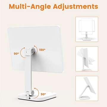 LASTAR Light Therapy Lamp - UV-Free 12000 Lux Sun Lamp