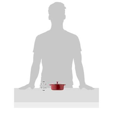 Cuisinart Chef's Classic Enameled Cast Iron Round Covered Casserole (Cardinal Red, 7- Quart)